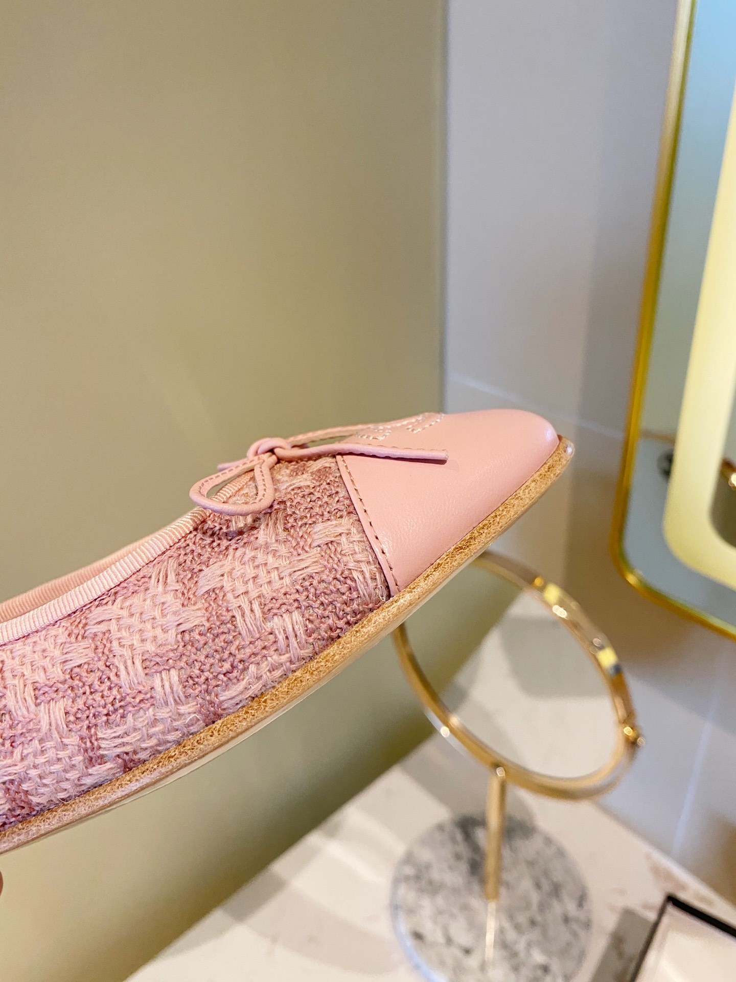 Chanel Ballerinas Fabric & Grosgrain 23 - vstockx