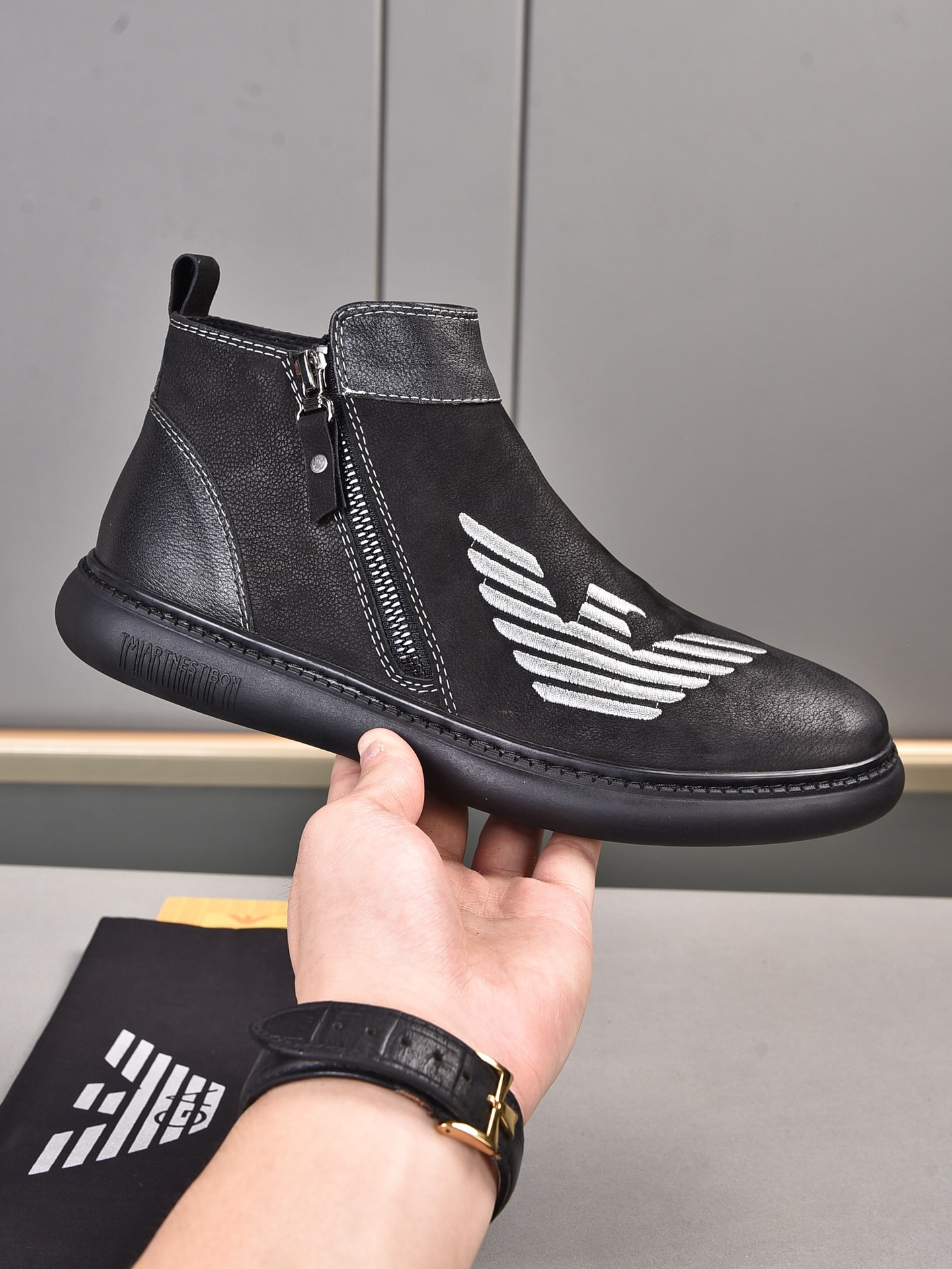 Armani High Top Sneaker 1 - vstockx