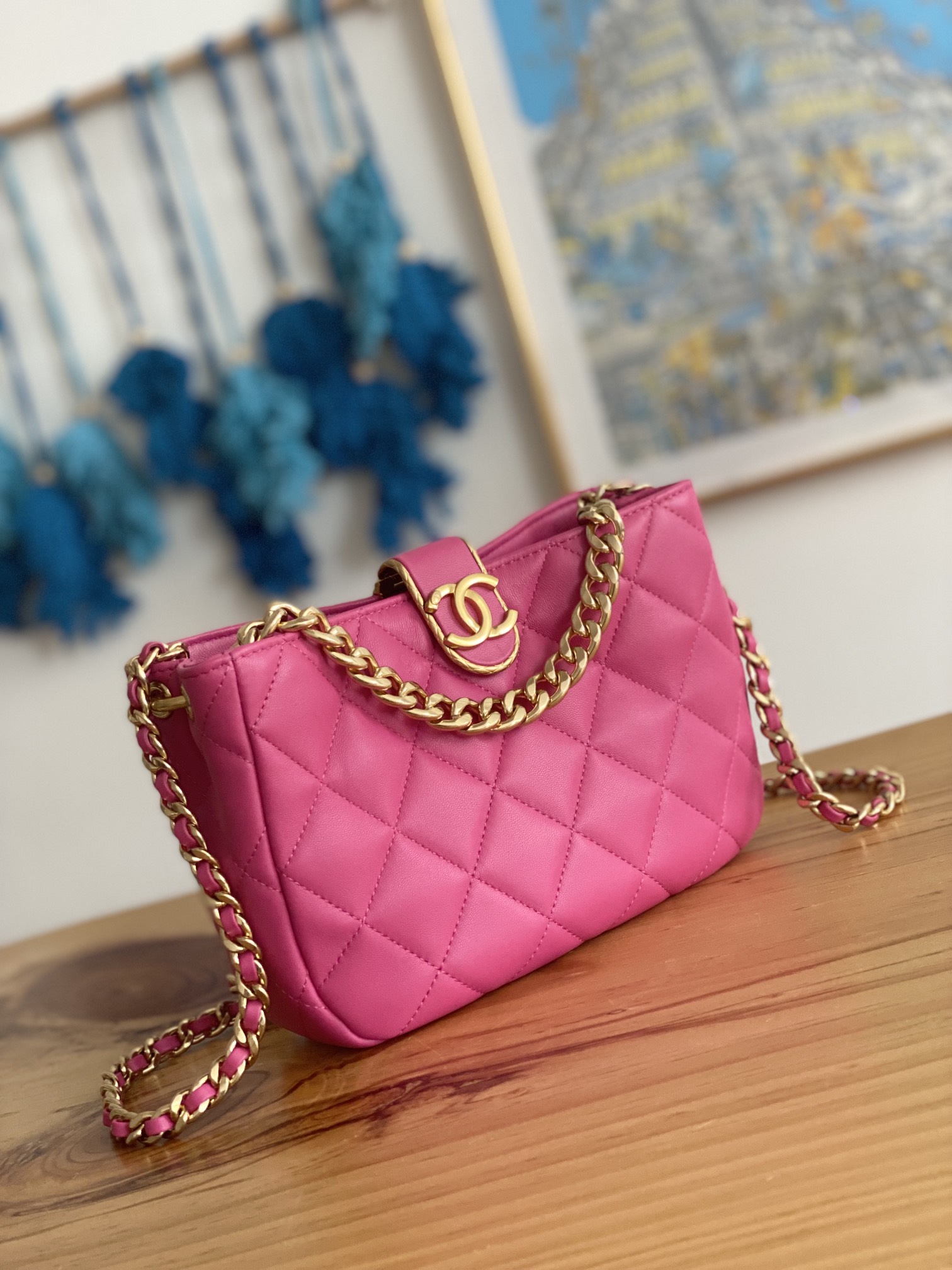 Handbag Chanel 3476 size 17*23*7* cm - vstockx