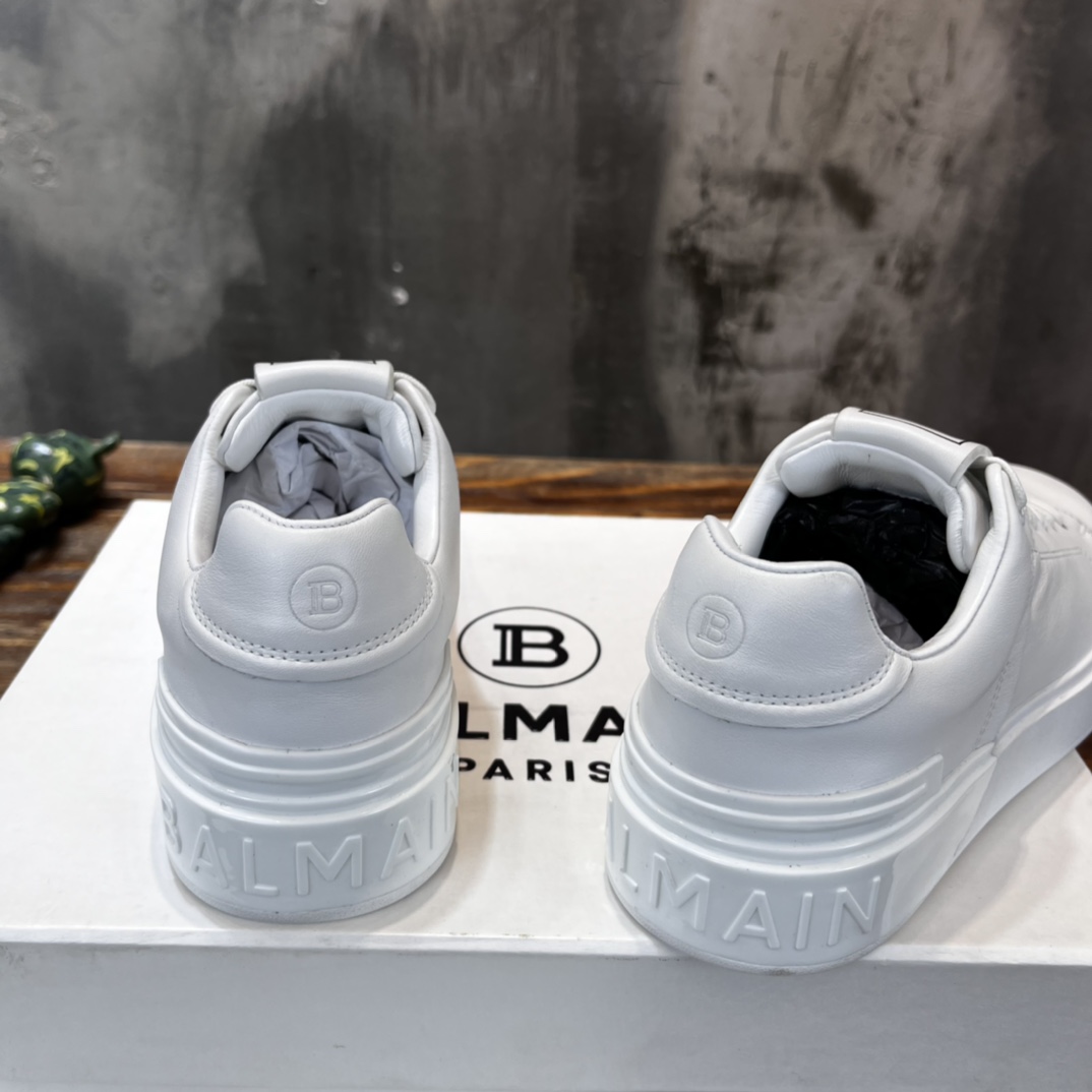 Balmain B-Court Low-Top White - vstockx