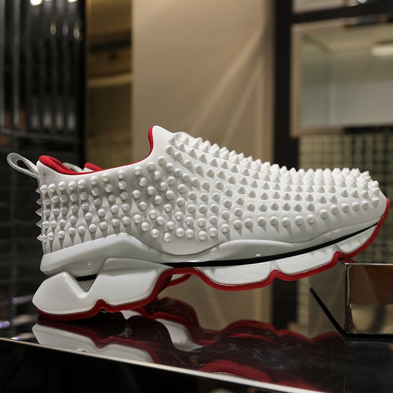Christian Louboutin Spike Sock Flat Sneakers 6 - vstockx
