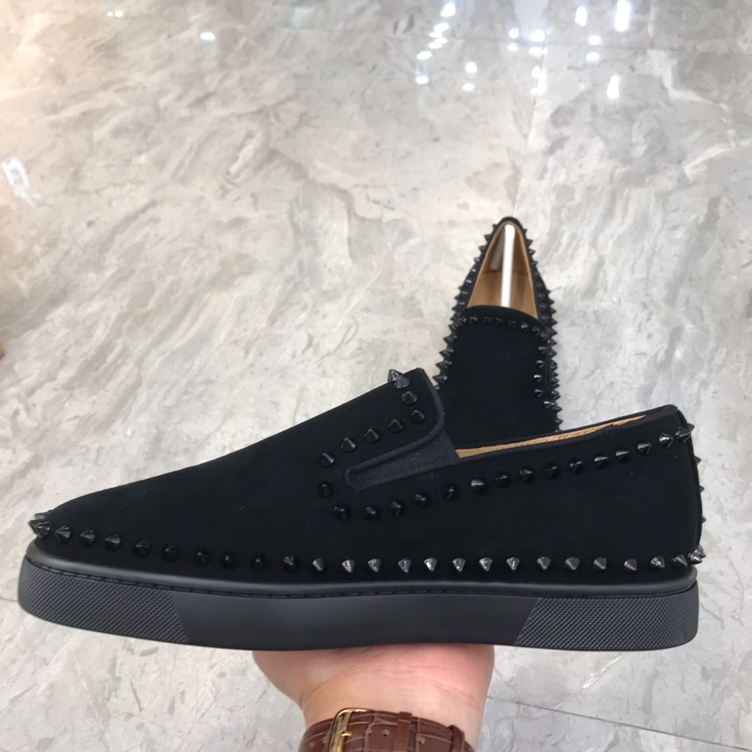 Christian Louboutin Louis Junior Spikes Orlato Flat Sneakers 61 - vstockx