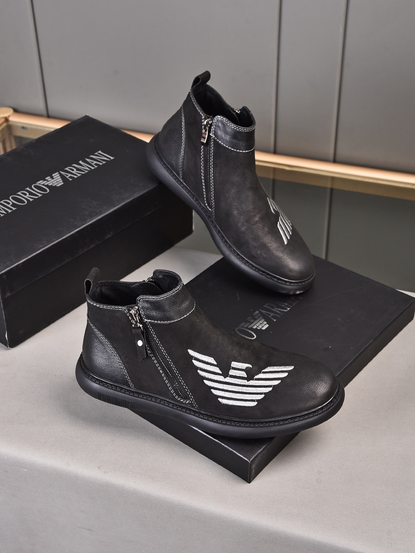 Armani High Top Sneaker 1 - vstockx