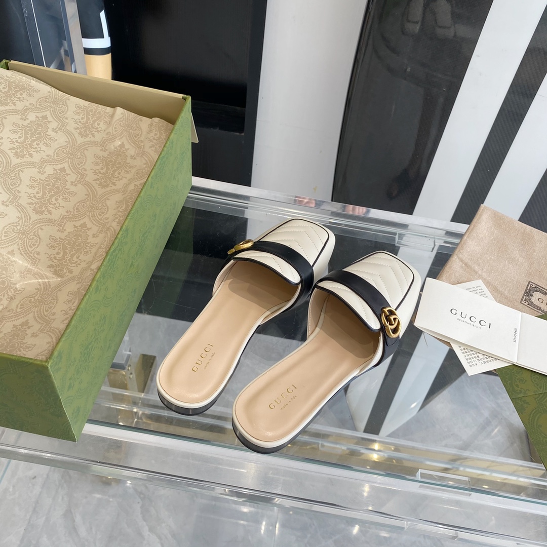 Gucci Leather slipper Women 9 - vstockx