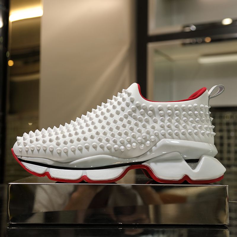 Christian Louboutin Spike Sock Flat Sneakers 6 - vstockx