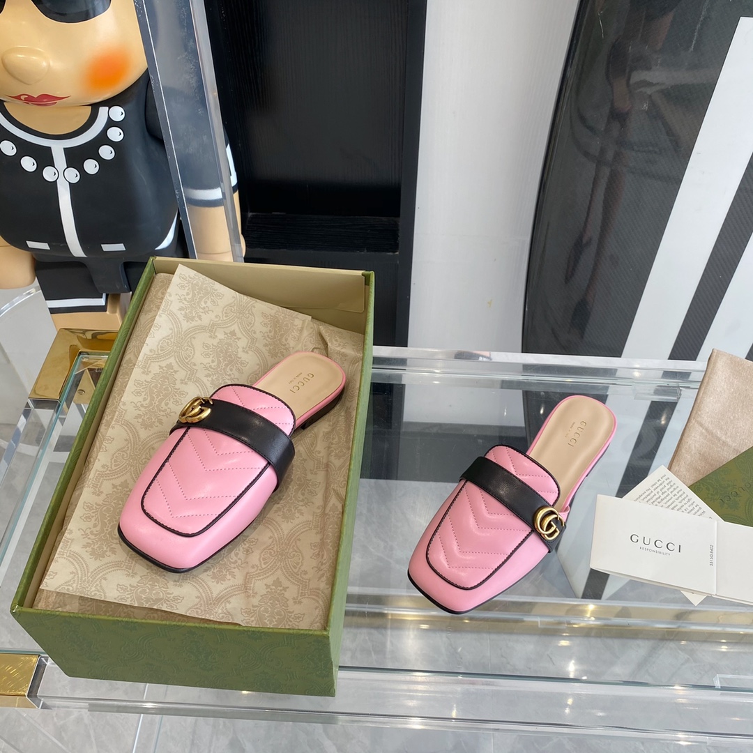 Gucci Leather slipper Women 9 - vstockx