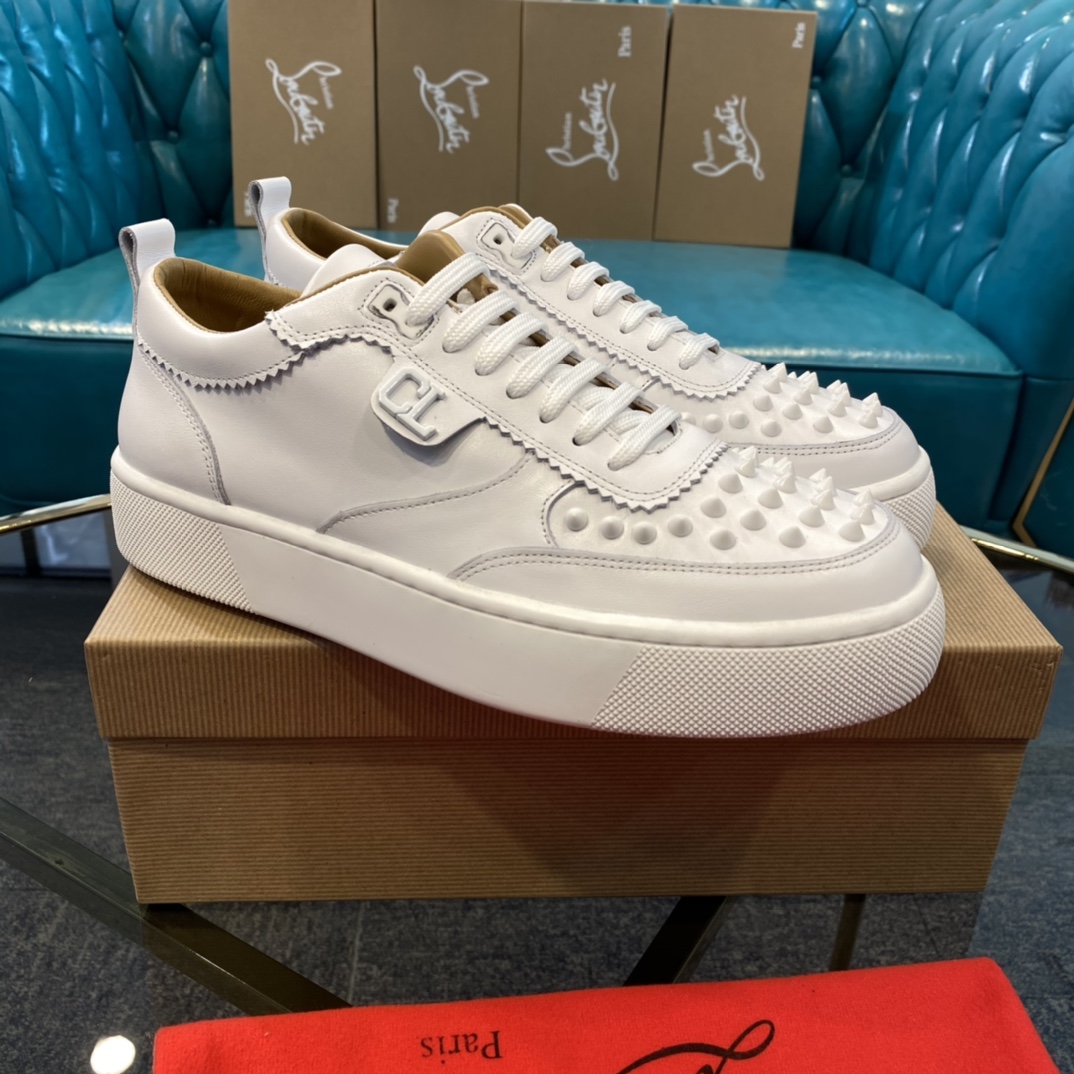 Christian Louboutin Happyrui Spikes Flat Sneakers 2 - vstockx