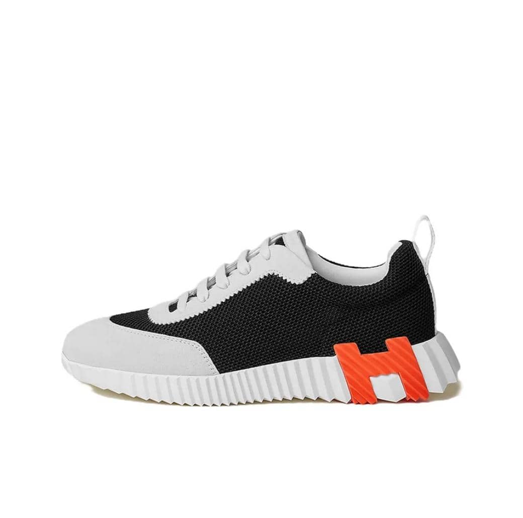 Hermes Bouncing sneaker Black White Orange - vstockx