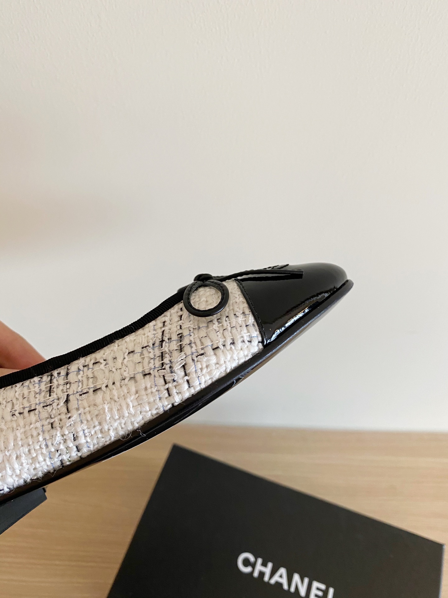 Chanel Ballerinas Fabric & Grosgrain 20 - vstockx