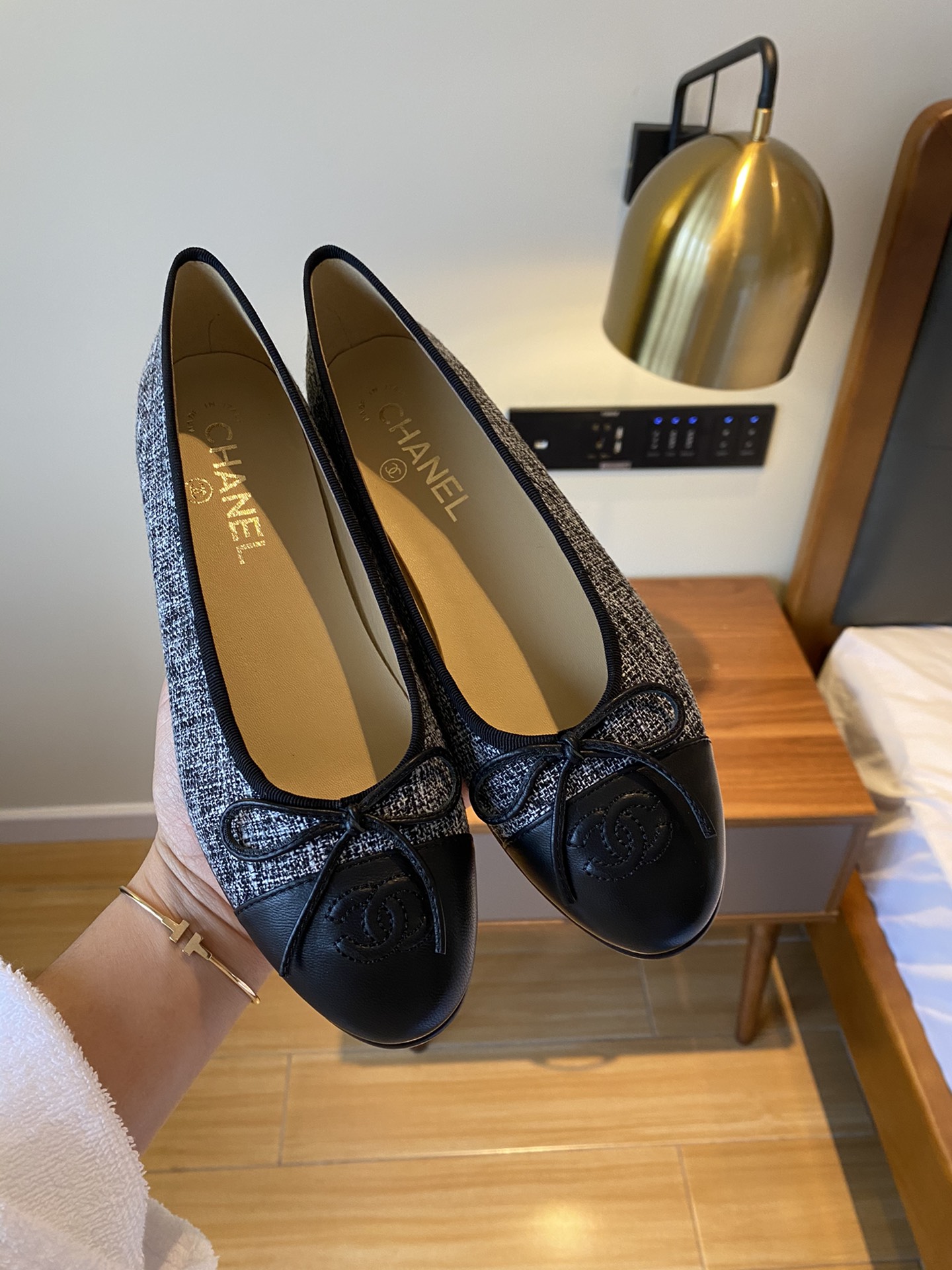 Chanel Ballerinas Fabric & Grosgrain 18 - vstockx