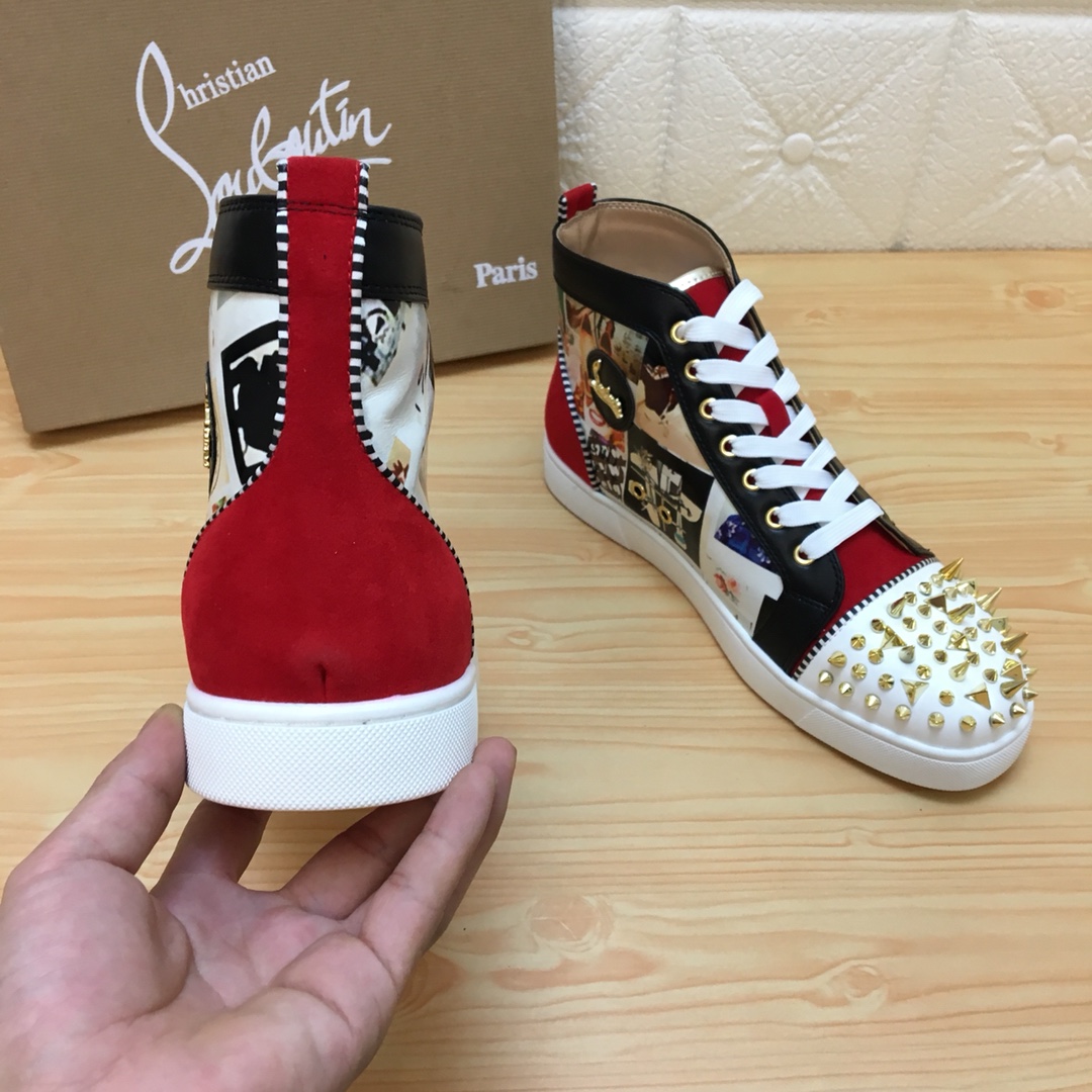 Christian Louboutin Louis Junior Spikes Orlato Flat Sneakers 12 - vstockx