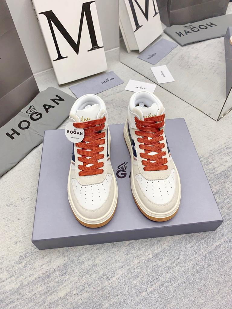 Hogan H630 High Top White Grey Blue - vstockx