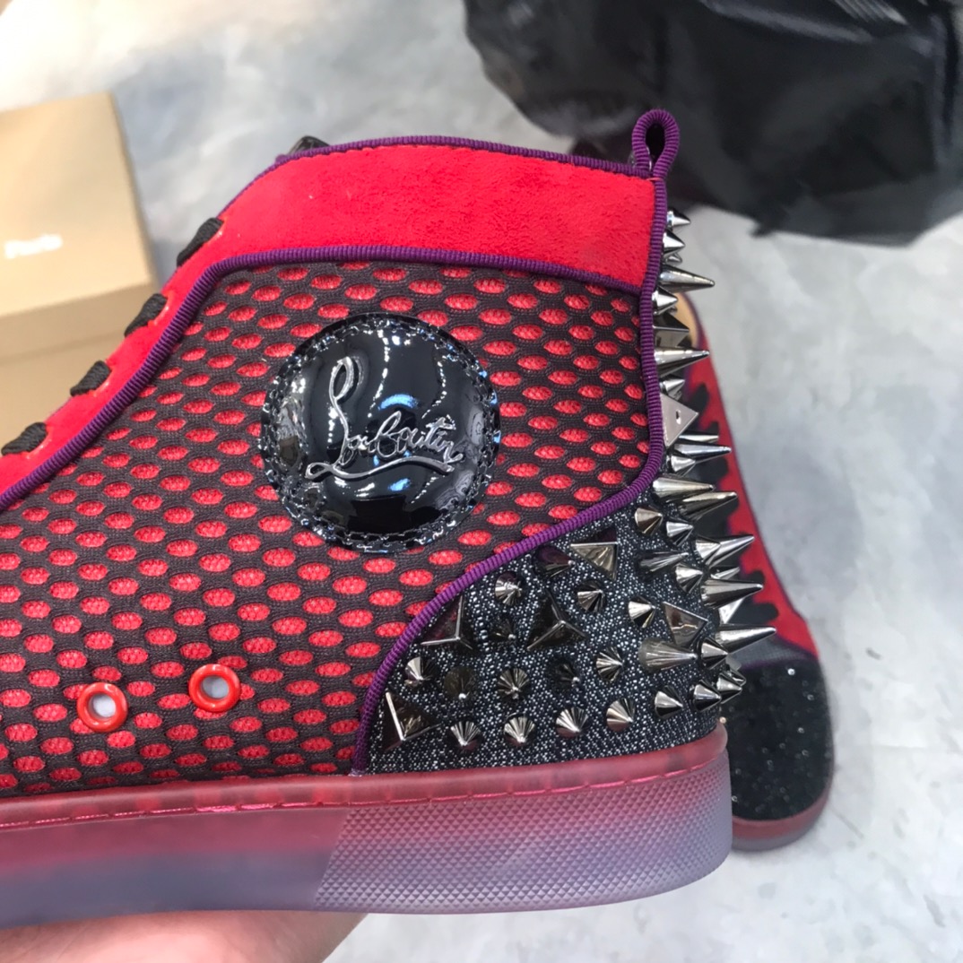Christian Louboutin Louis Junior Spikes Orlato Flat Sneakers 21 - vstockx