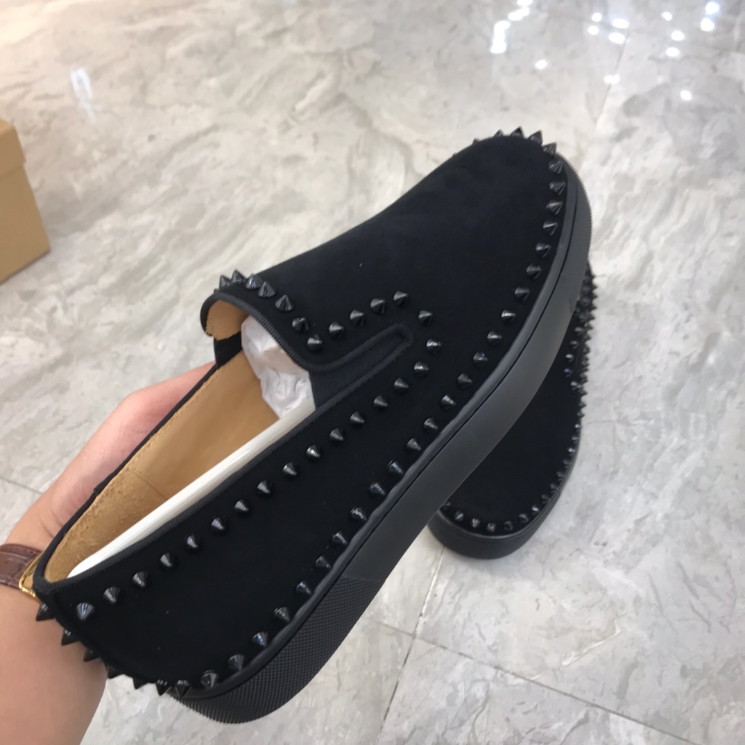 Christian Louboutin Louis Junior Spikes Orlato Flat Sneakers 61 - vstockx