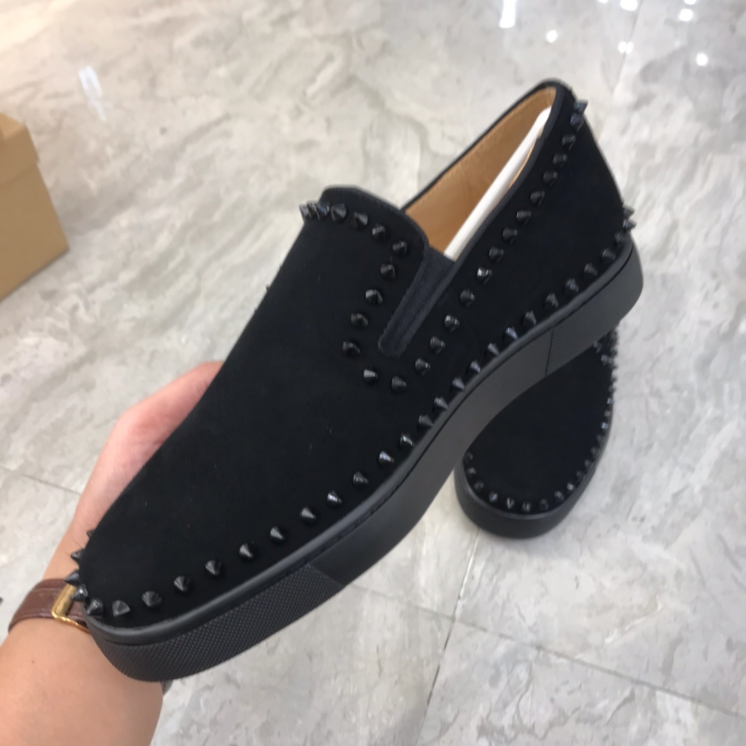 Christian Louboutin Louis Junior Spikes Orlato Flat Sneakers 61 - vstockx