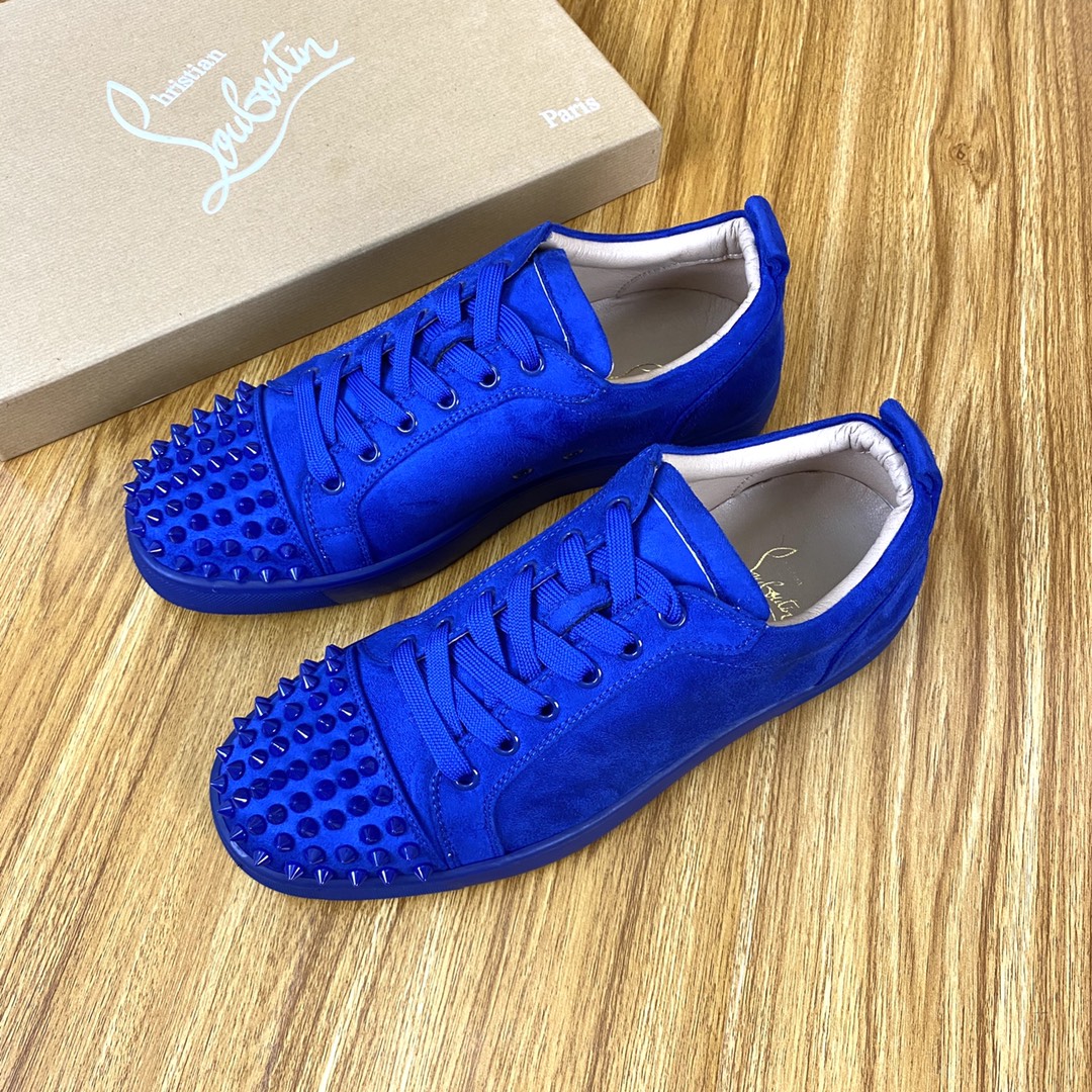 Christian Louboutin Louis Junior Spikes Orlato Flat Sneakers 9 - vstockx