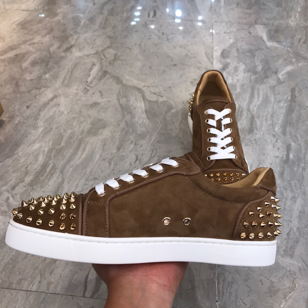 Christian Louboutin Louis Junior Spikes Orlato Flat Sneakers 51 - vstockx