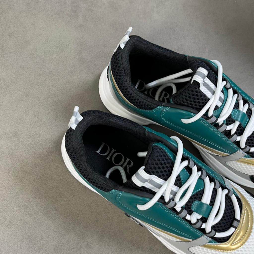 Dior B22 White Black Green Gold - vstockx