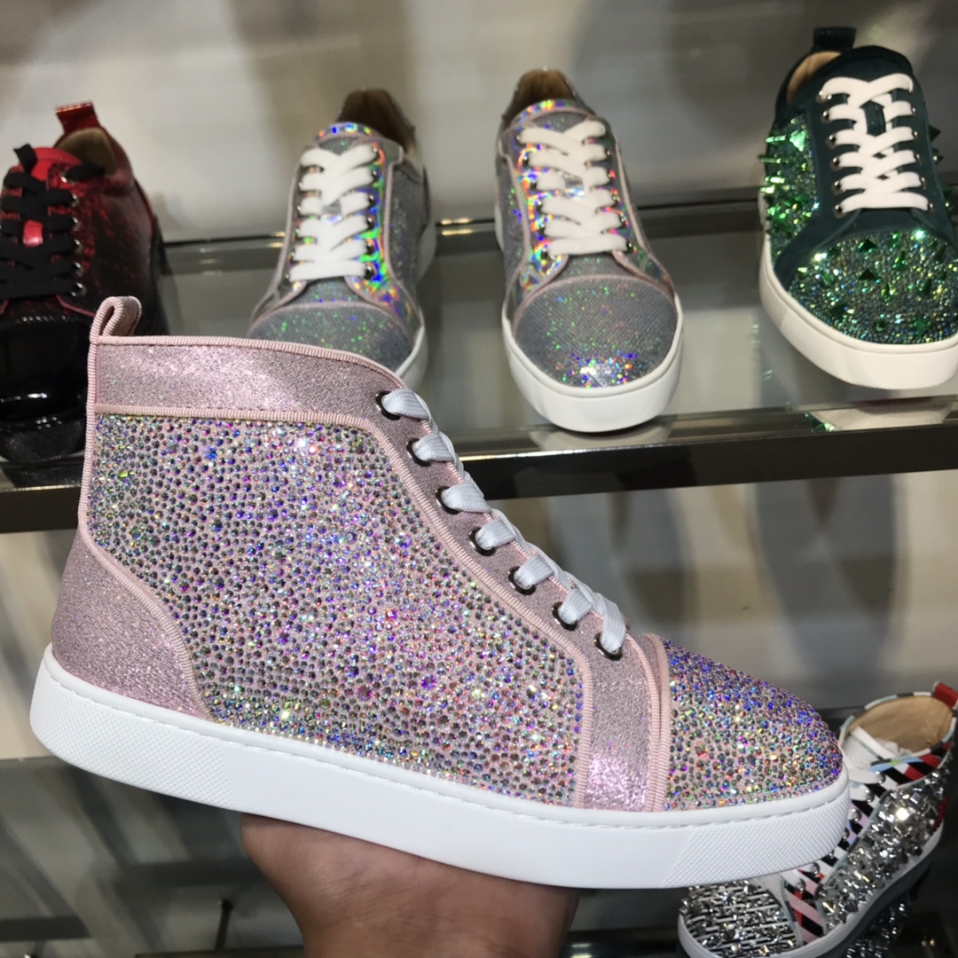 Christian Louboutin Louis Junior Spikes Orlato Flat Sneakers 45 - vstockx