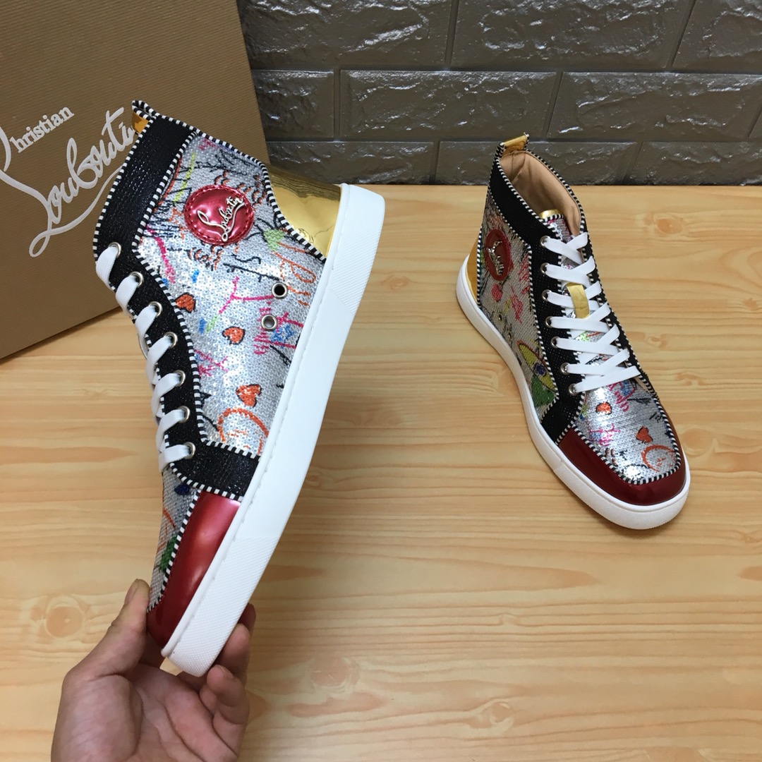 Christian Louboutin Louis Junior Spikes Orlato Flat Sneakers 13 - vstockx