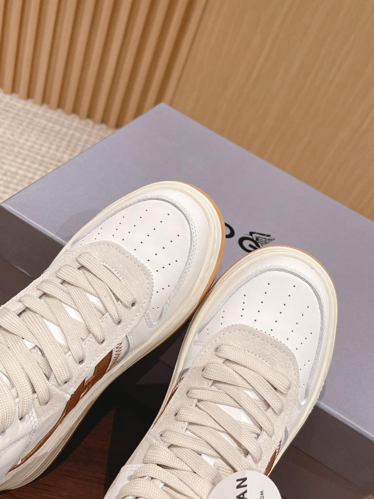 Hogan H630 High Top White Ivory Brown - vstockx