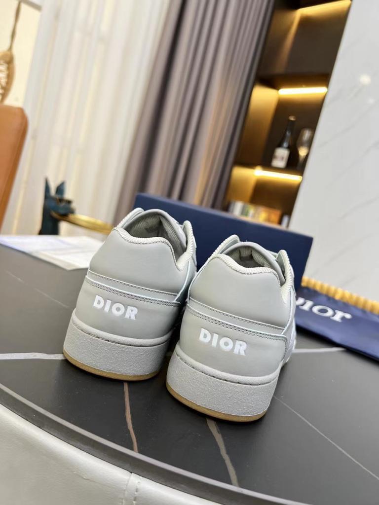 Dior B27 Low Gray Oblique Leather - vstockx