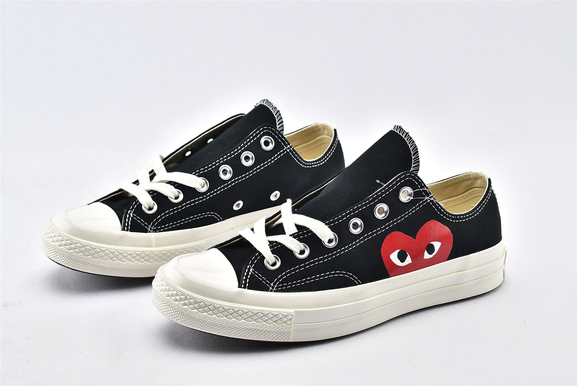 Converse Chuck Taylor All-Star 70s Ox Comme des Garcons PLAY Black - vstockx