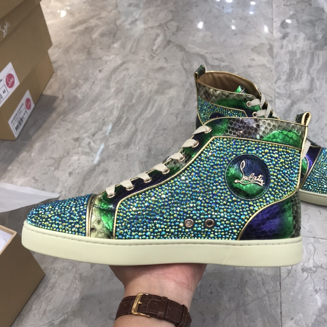 Christian Louboutin Louis Junior Spikes Orlato Flat Sneakers 20 - vstockx