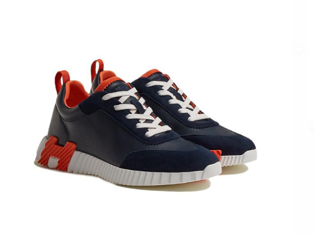 Hermes Bouncing Cowhide Blue Orange - vstockx