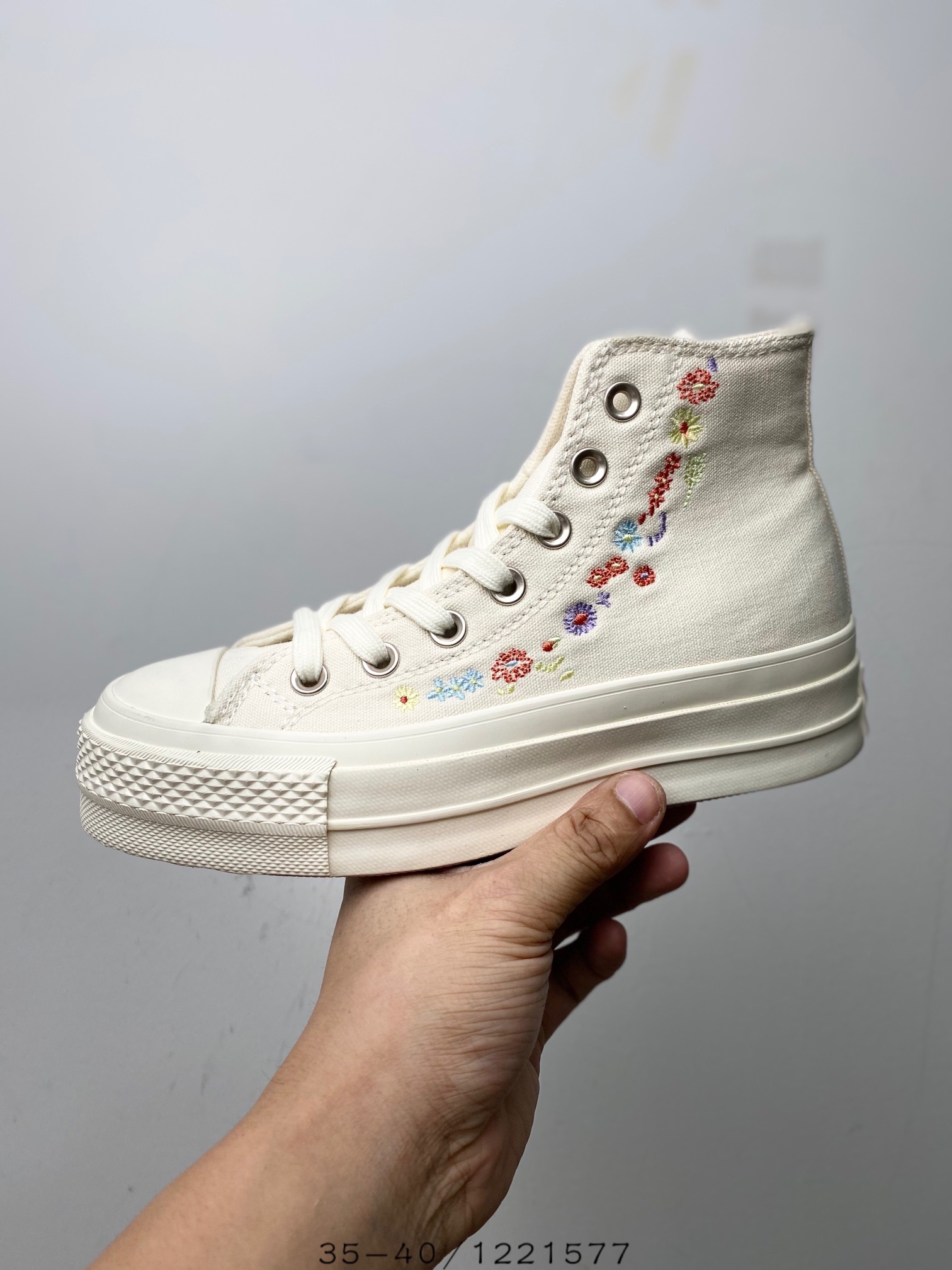 Converse Chuck Taylor All-Star Lift Hi Things To Grow Egret - vstockx