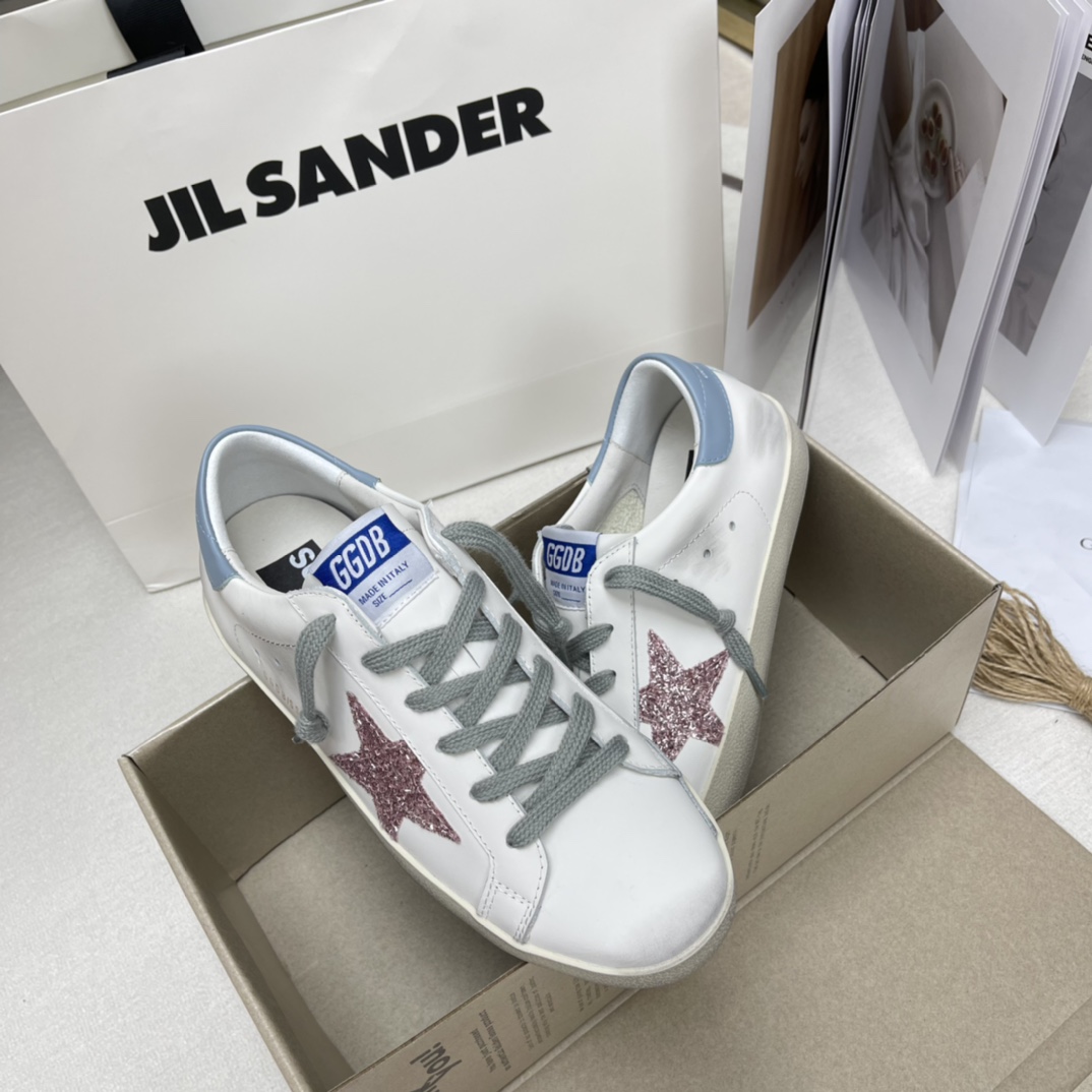 Golden Goose Superstar distressed-finish sneakers 31 - vstockx