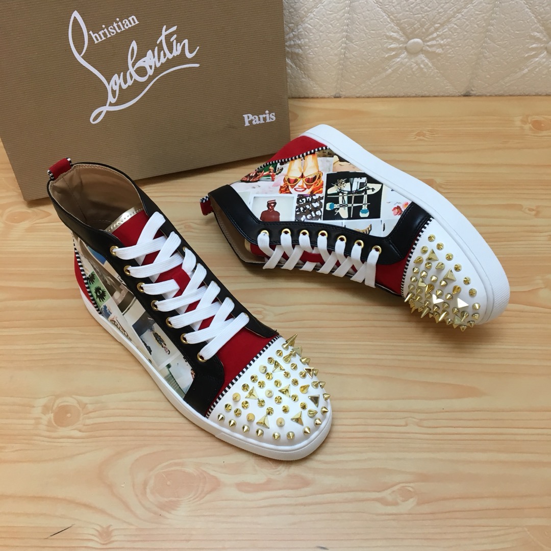 Christian Louboutin Louis Junior Spikes Orlato Flat Sneakers 12 - vstockx
