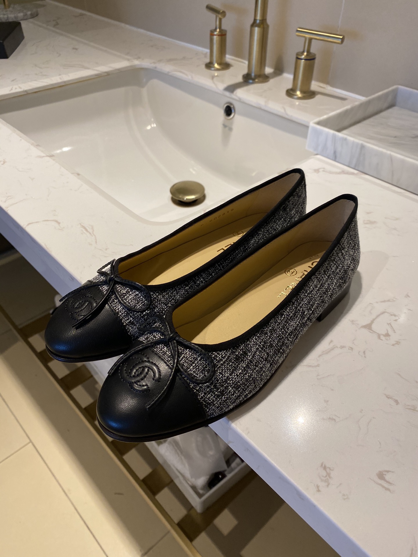 Chanel Ballerinas Fabric & Grosgrain 18 - vstockx