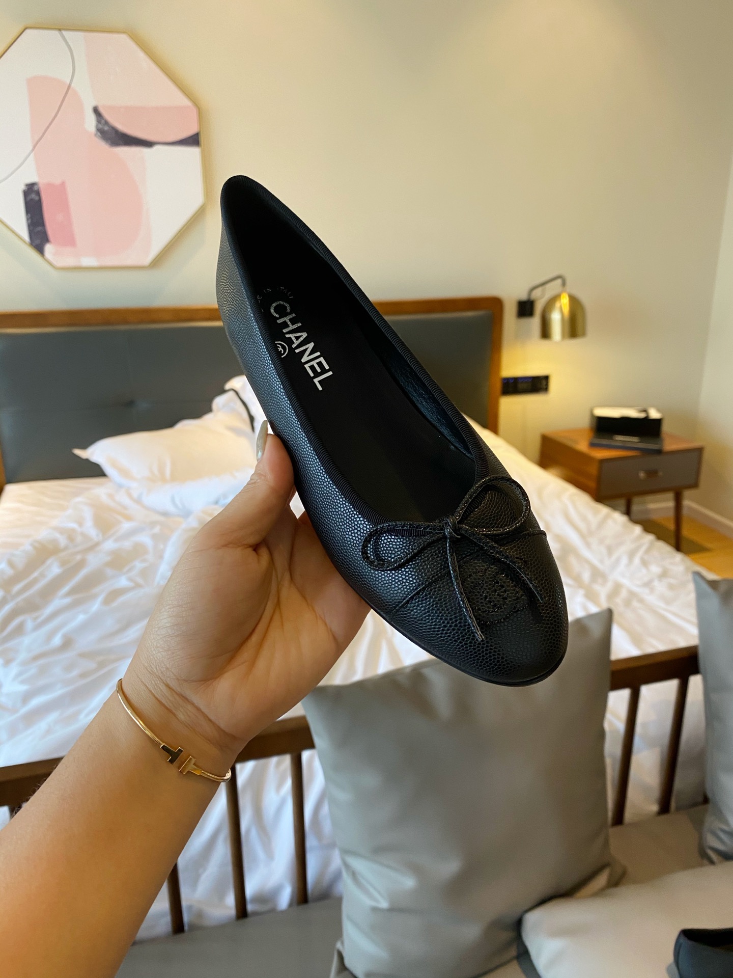 Chanel Ballerinas Fabric & Grosgrain 11 - vstockx