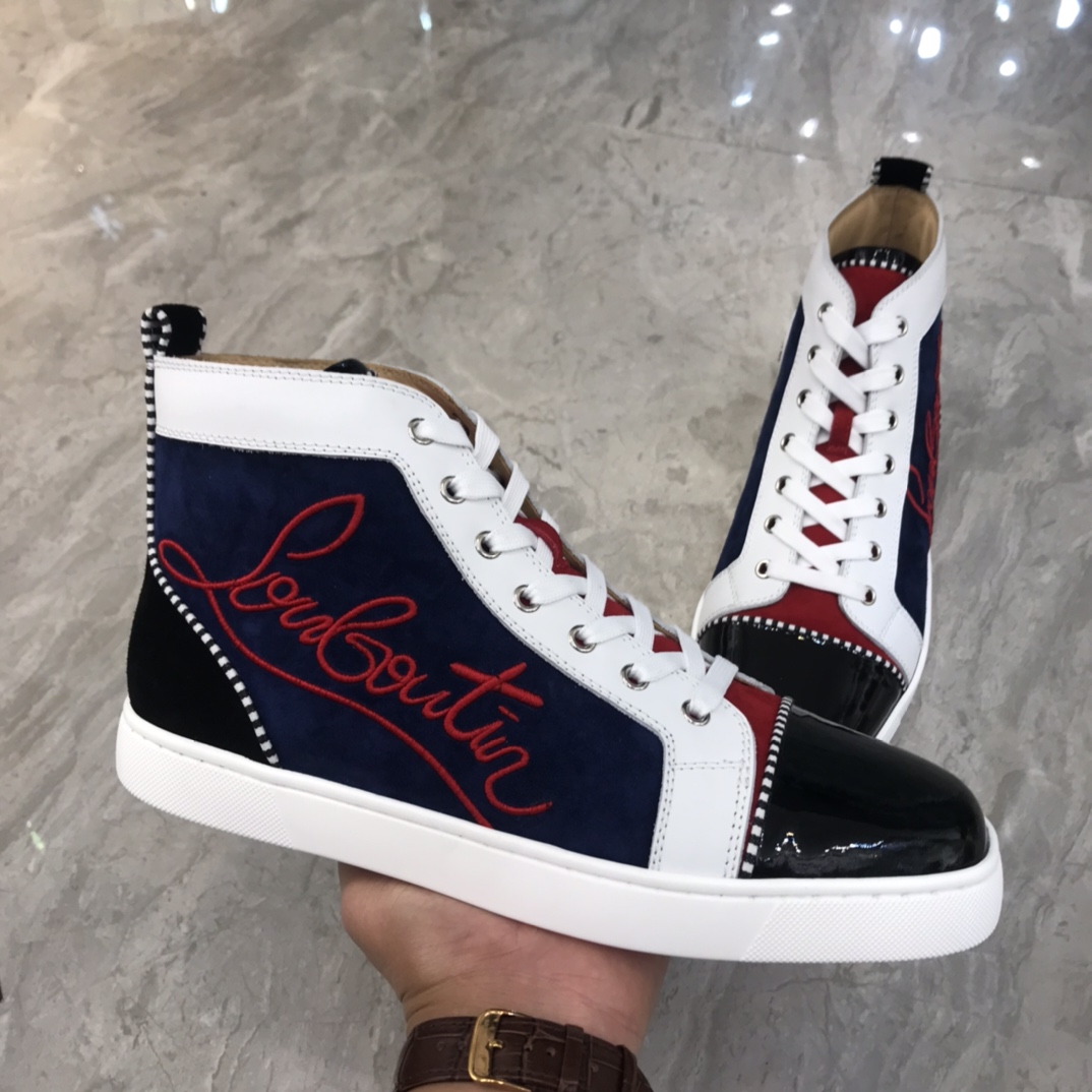 Christian Louboutin Louis Junior Spikes Orlato Flat Sneakers 25 - vstockx