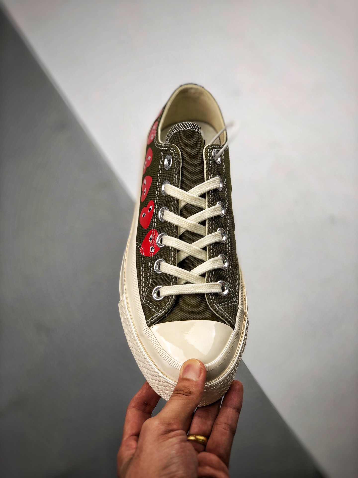Converse Chuck Taylor All-Star 70 Ox Comme des Garcons Multi Heart Green - vstockx