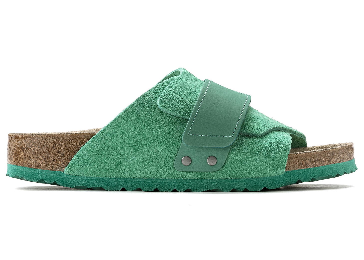 Birkenstock Kyoto Nubuck Suede Bold Green - vstockx