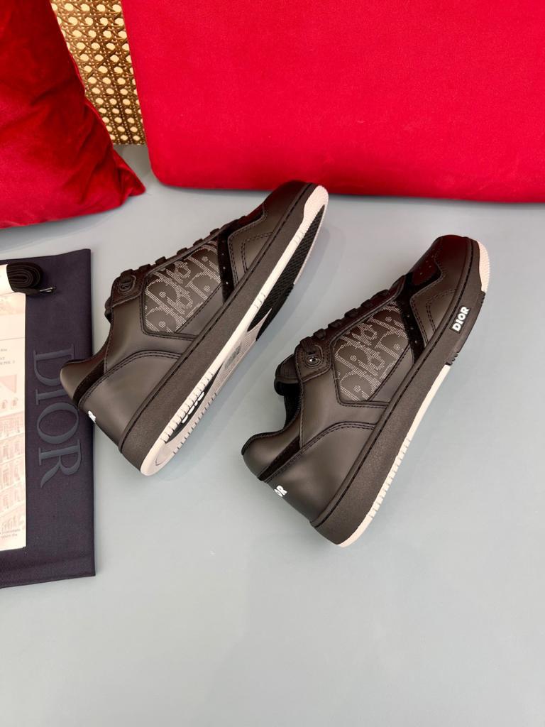 Dior B27 Low Black Dior Oblique Galaxy Leather Grey - vstockx