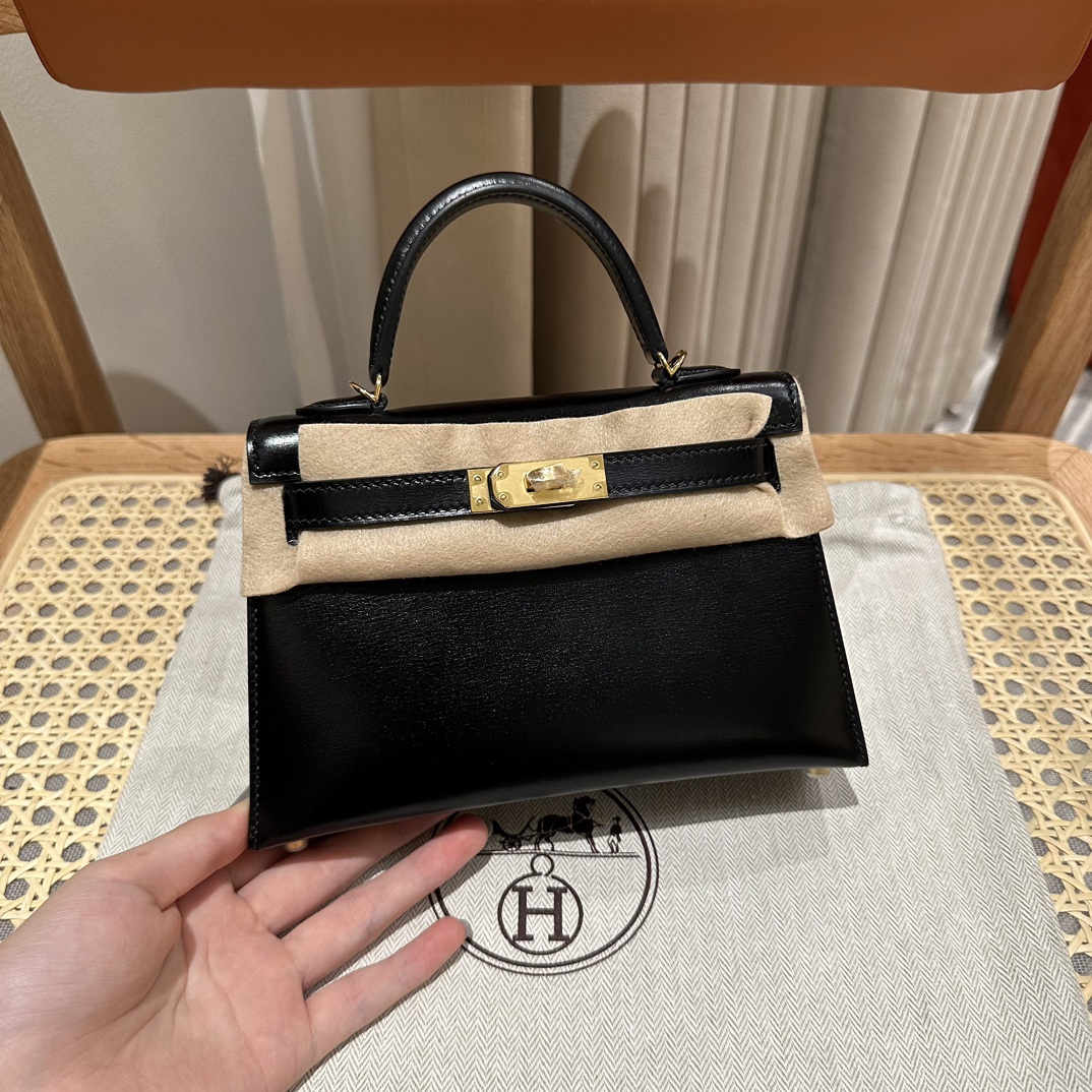 Handbags Hermes mini Kelly size:19cm - vstockx