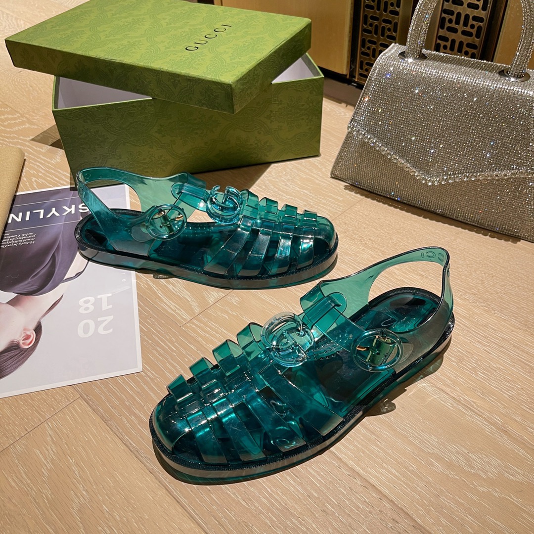 Gucci Women's sandal with Double G Women 11 - vstockx