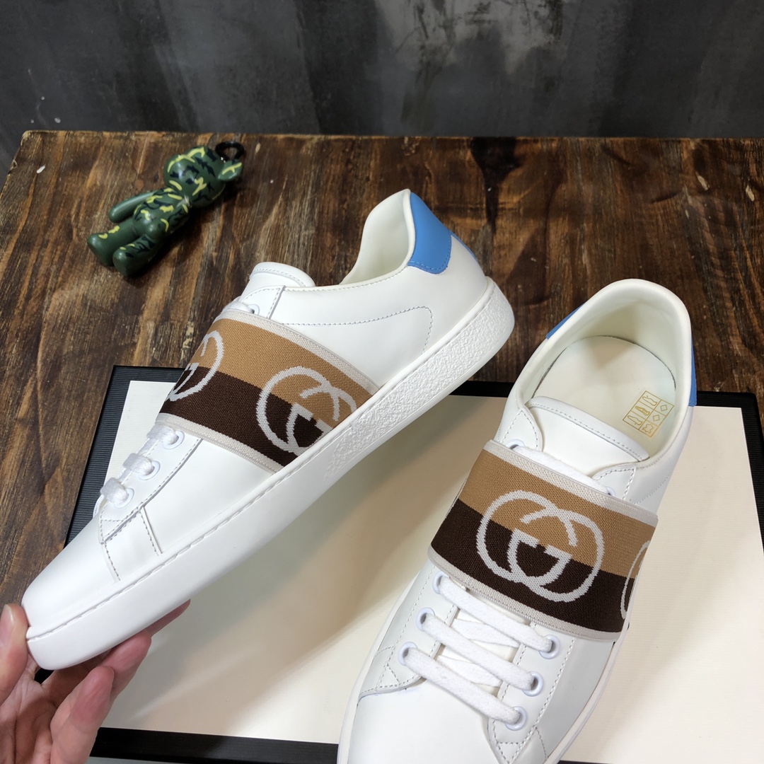 Gucci Ace Brown Interlocking G - vstockx