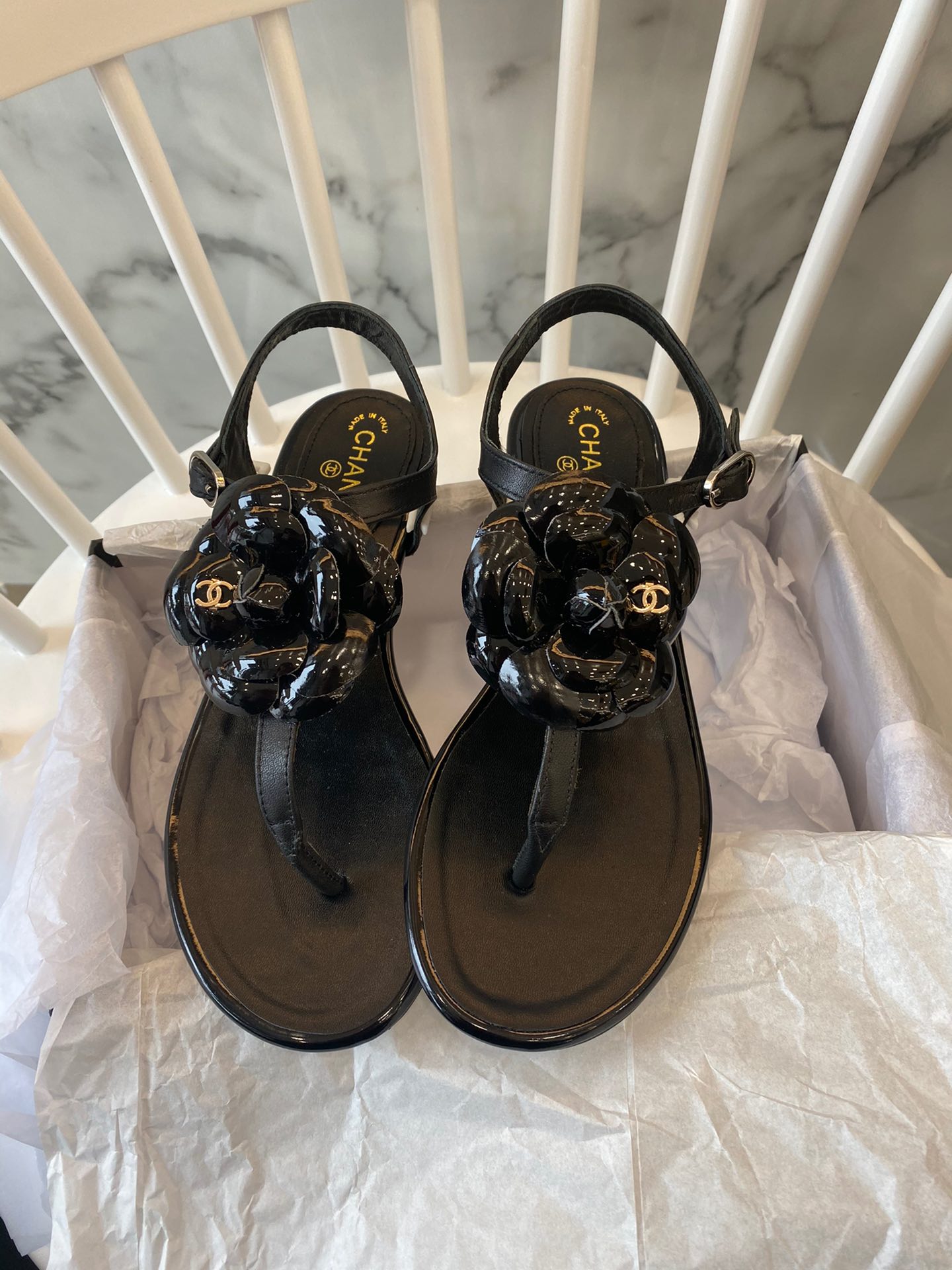 Chanel Slides 34 - vstockx