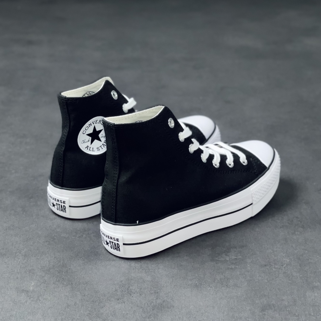 Converse Chuck Taylor All-Star Hi Platform Black White (W) - vstockx