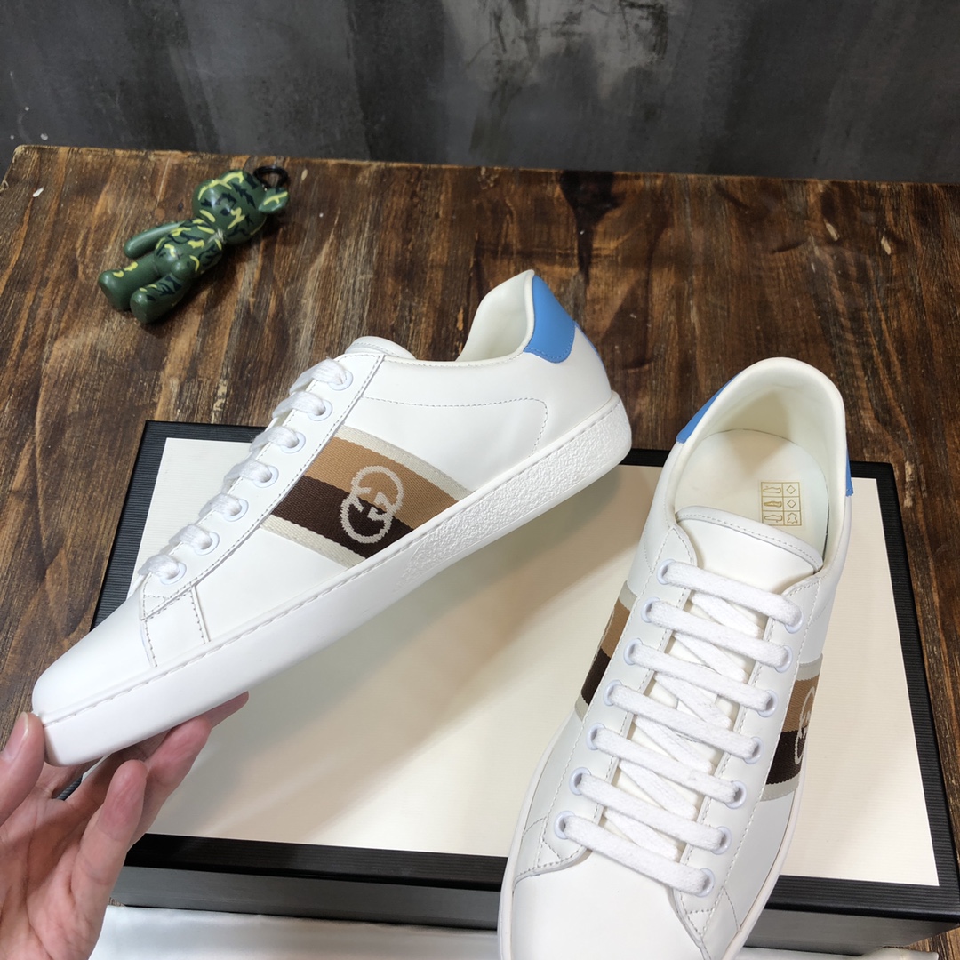 Gucci Ace Blue Interlocking G - vstockx
