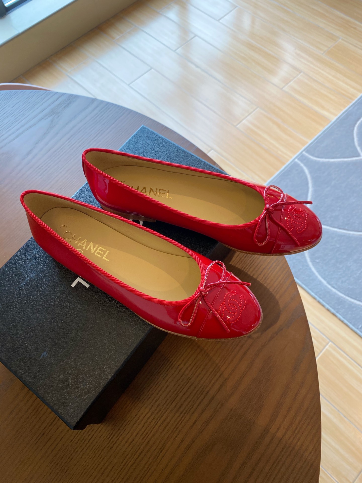 Chanel Ballerinas Fabric & Grosgrain 6 - vstockx