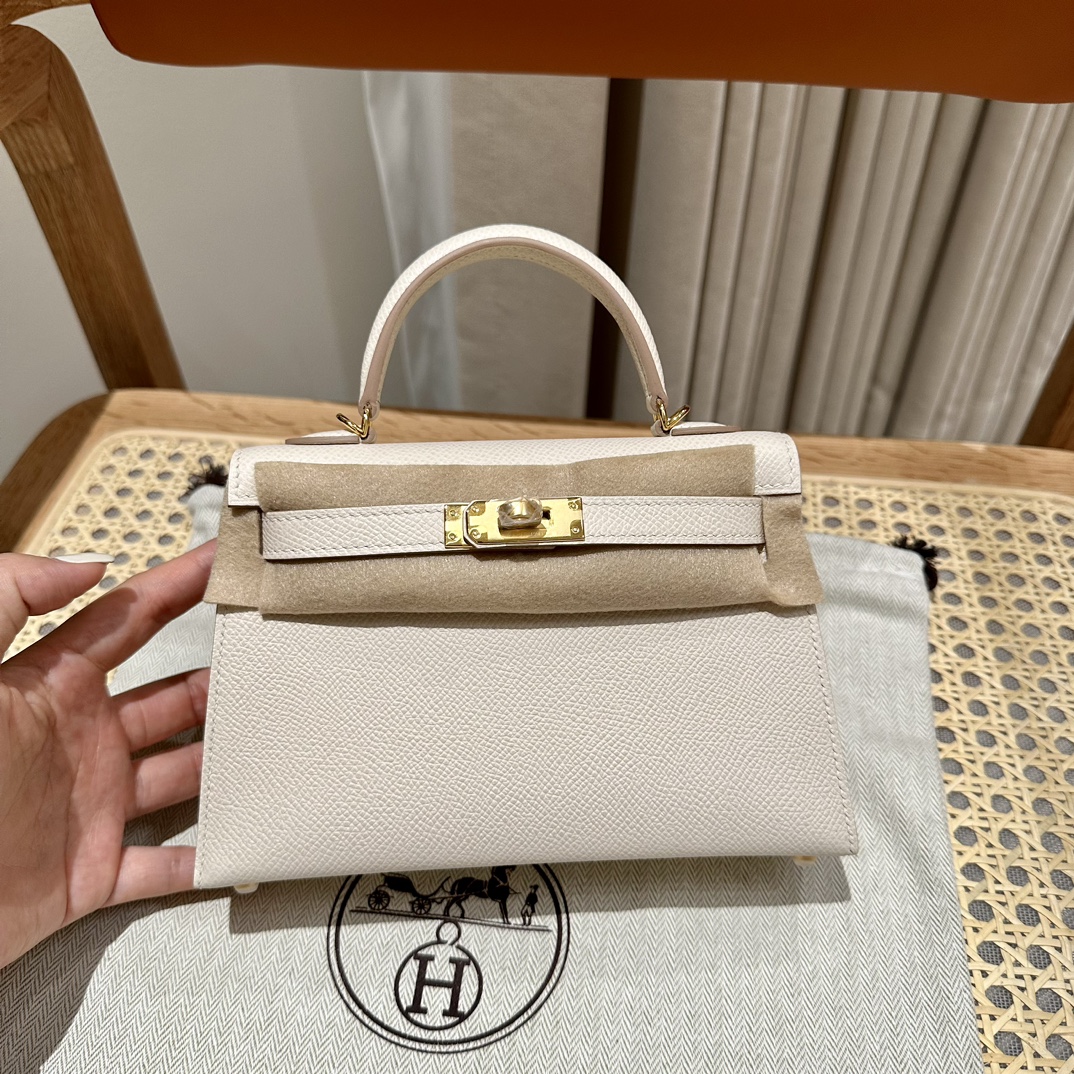 Handbags Hermes mini Kelly size:19 cm - vstockx