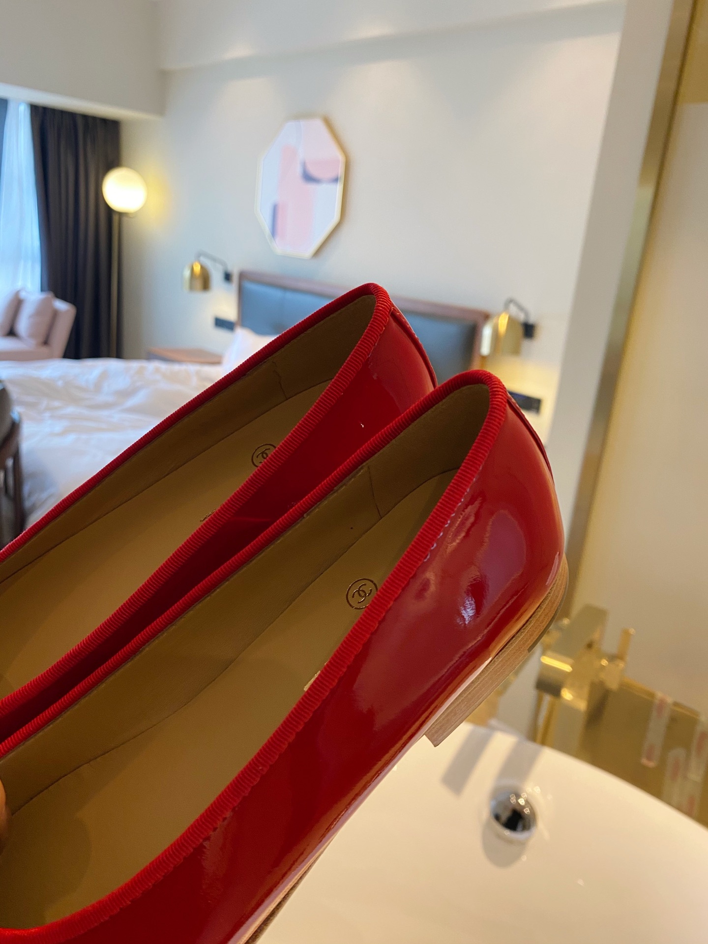 Chanel Ballerinas Fabric & Grosgrain 6 - vstockx