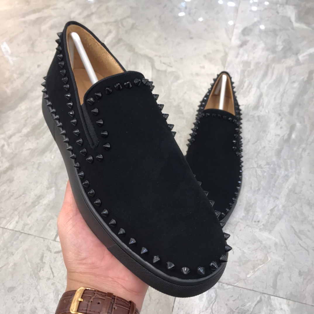 Christian Louboutin Louis Junior Spikes Orlato Flat Sneakers 61 - vstockx