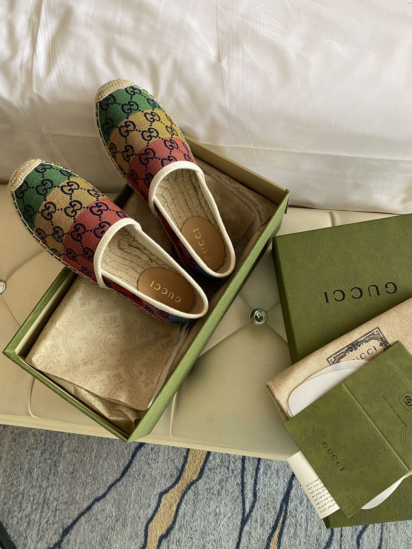 Gucci Leather espadrille with Double G WOMEN 2 - vstockx