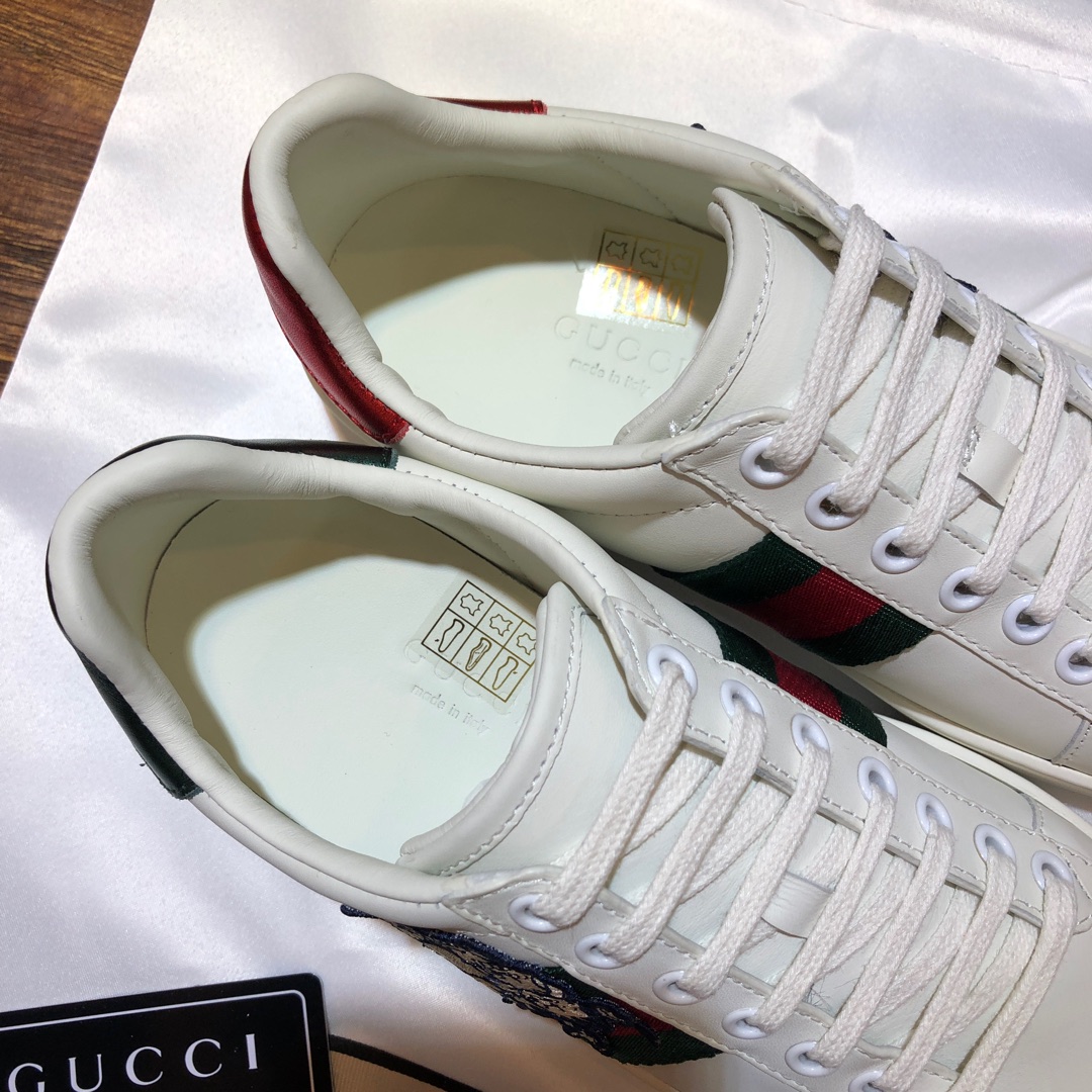 Gucci Ace embroidered sneaker 55 - vstockx